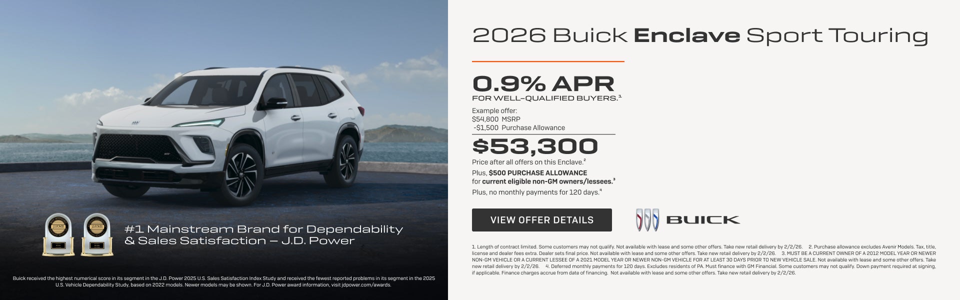 0.9% APR 
FOR WELL-QUALIFIED BUYERS.1

Example offer: 
$54,800 MSRP
$1,500 Purchase Allowance
$53...